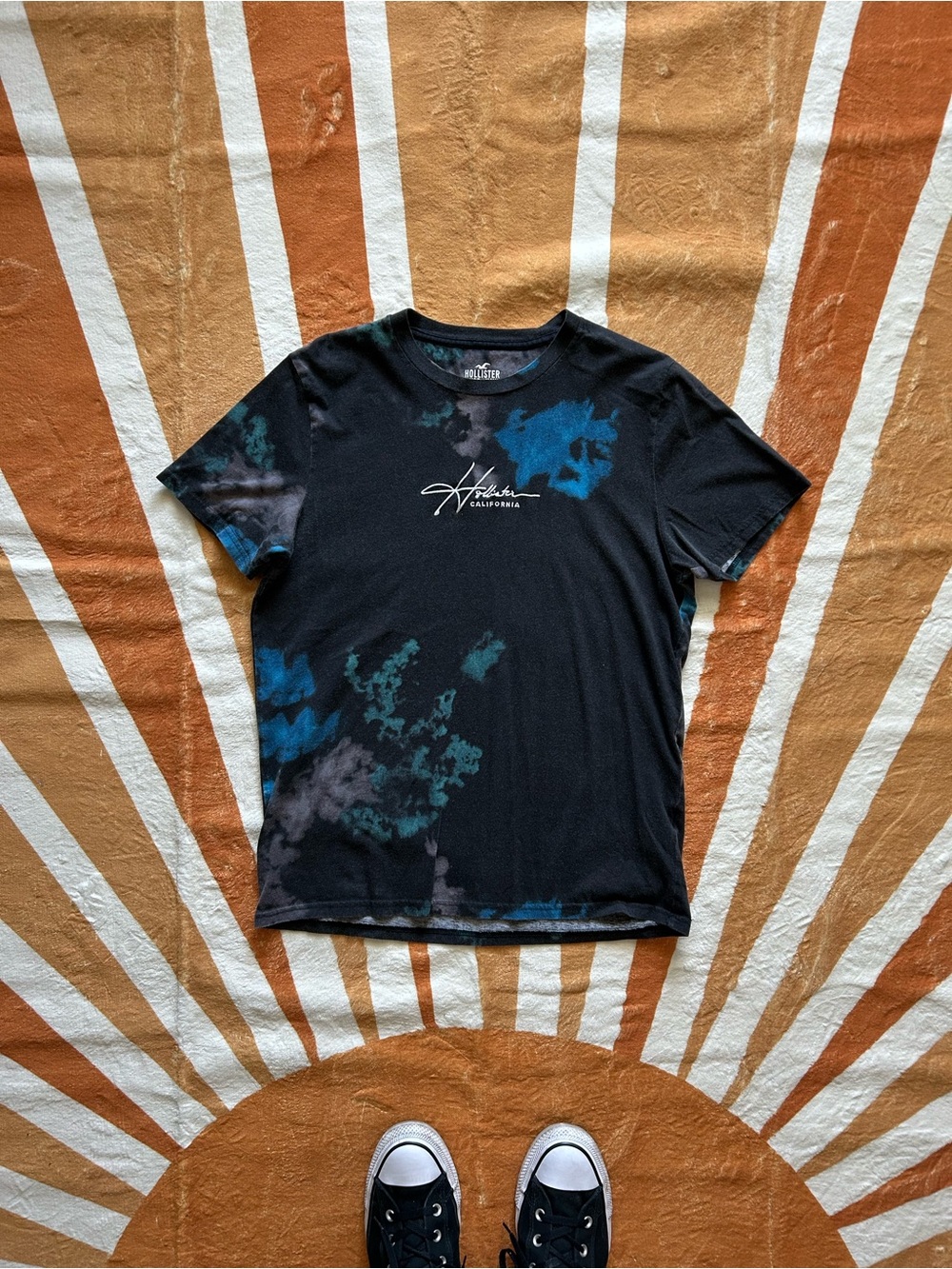 Hollister Tie-Dye Embroidered Tee
